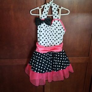 Little Girls Cute Polka Dot Costume Dress